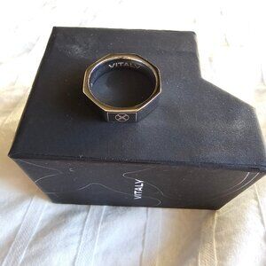 New Vitaly Hex Ring - Stainless Steel - Sz 5
